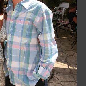 Southern Tide preppy multicolored button down